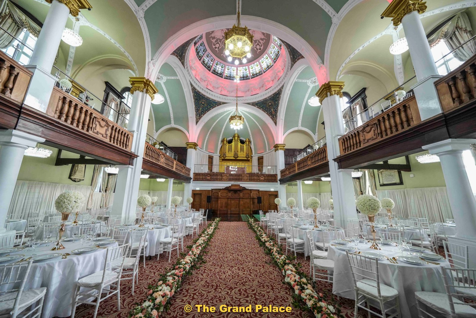Celebration tables inside The Darlington